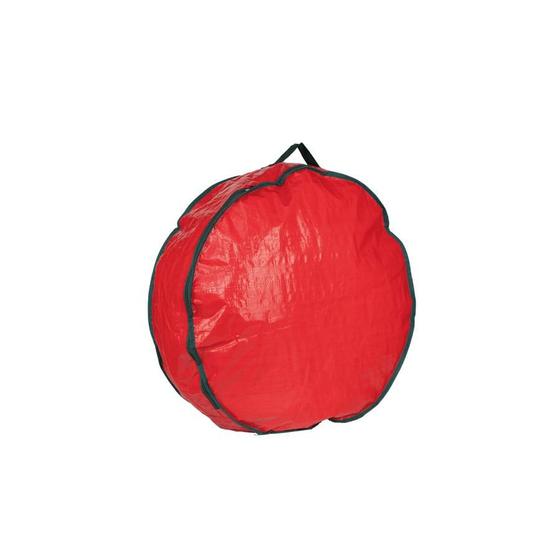 Imagem de Bolsa para Guirlanda de 60cm com Alça Vermelho 01 unidade Cromus Natal Rizzo