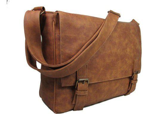 Imagem de Bolsa Pasta Transversal Tiracolo Carteiro Notebook Fivela