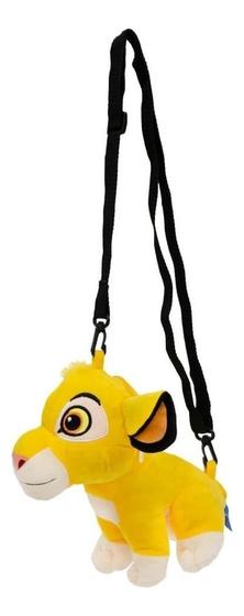 Imagem de Bolsa Pelúcia Rei Leão 21cm - Disney Cor Amarelo