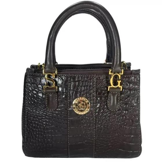 Imagem de BOLSA PEQUENA EM COURO IVY-Café