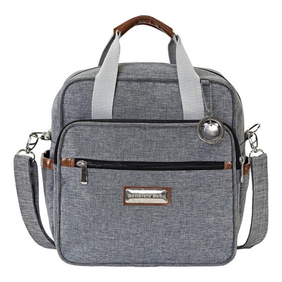 Bolsa Pequena Maternidade Liverpool Cinza Batistela Baby Menor preço em Bolsa Pequena Maternidade Liverpool Cinza Batistela Baby