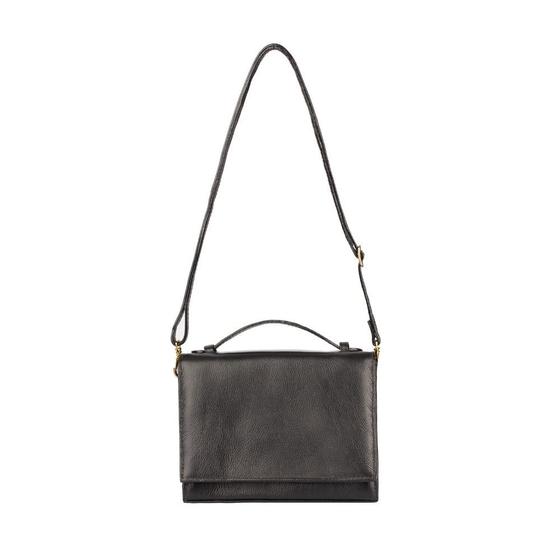 Bolsa pequena tiracolo de couro liso Deise Andrea Vinci Bolsas