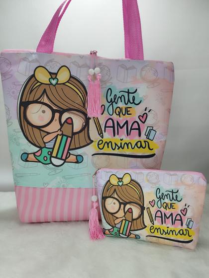 Imagem de Bolsa personalizada gente que ensina com amor