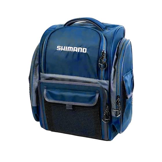 Imagem de Bolsa Pesca Shimano Mochila BackPack XL LUBG-15 com 5 compartimentos e 4 Estojos