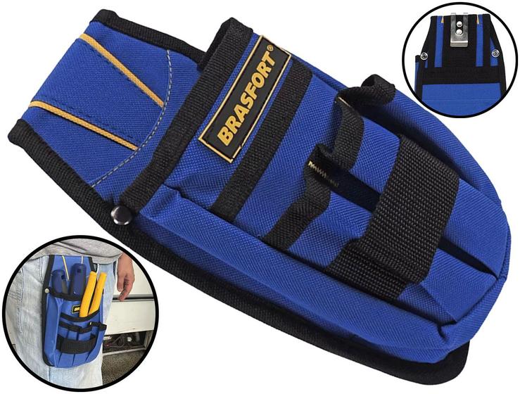 Imagem de Bolsa Pochete Em Poliéster Para Ferramentas Acessórios Com 6 Bolsos Mecânico Eletricista Brasfort