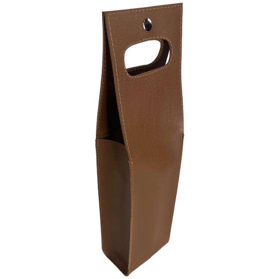 Imagem de Bolsa Porta Vinho Reforçado Fino Acabametno em material ecológico - PV1CB VÁRIAS CORES