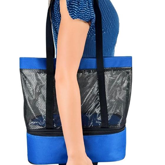Imagem de Bolsa Praia De Rede Grande Com Compartimento Térmico Cooler