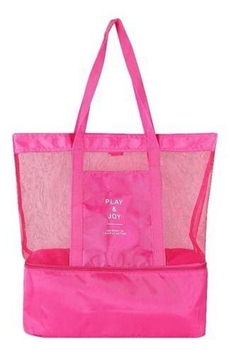 Imagem de Bolsa Praia Rede Com Compartimento Térmica Ombro Play Joy