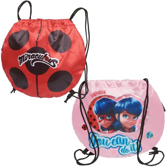 Imagem de Bolsa Saco Miraculous Ladybug Fashion - Pacific 7660134