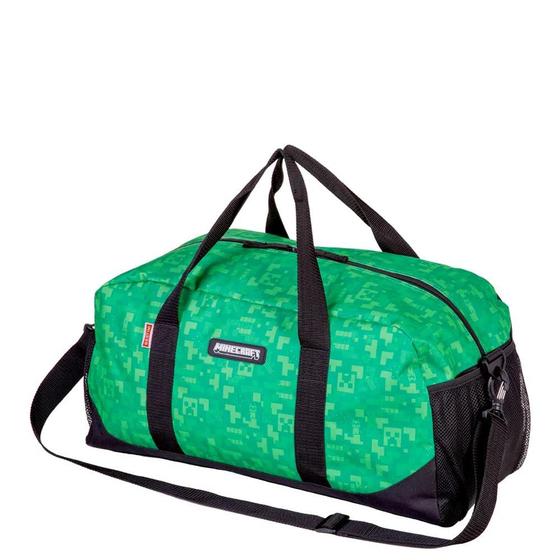 Imagem de Bolsa Sacola De Mão Infantil Minecraft Creeper Roupas Viagem