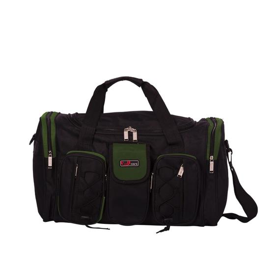 Bolsa Sacola de Viagem c/Alças e Bolsos tamanho 24" Média Preta/Verde SV0221 YINS Menor preço em Bolsa Sacola de Viagem c/Alças e Bolsos tamanho 24" Média Preta/Verde SV0221 YINS
