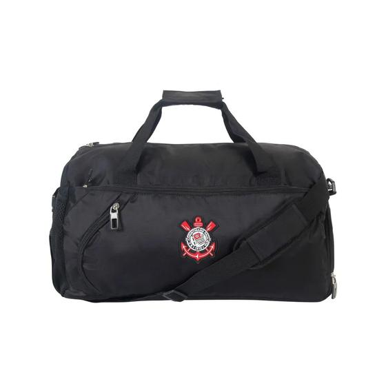 Imagem de Bolsa Sacola de Viagem Esportiva Bolso Chuteira Corinthians