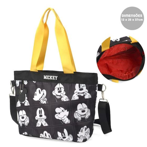 Imagem de Bolsa Sacola Disney Mickey Mouse Preta - LUXCEL