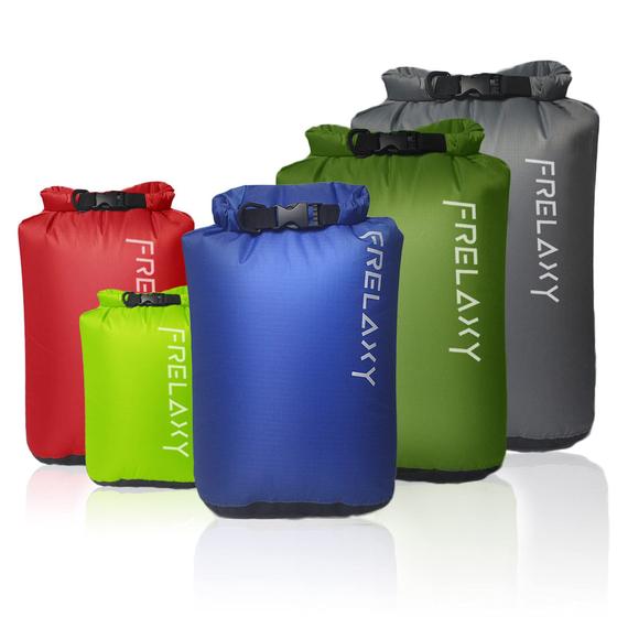 Imagem de Bolsa Seca Frelaxy - Kit com 3 ou 5 Unidades - Ultraleve e Impermeável (3L a 20L)