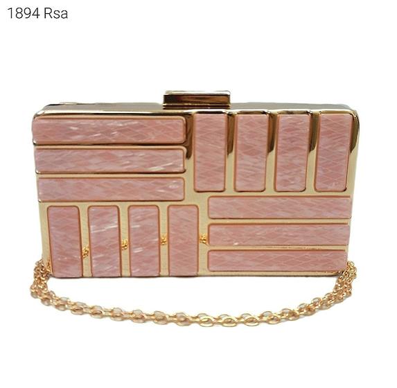 Imagem de Bolsa Social Clutch Brilho Festa / Noite / Casamento / Balada de Madrepérola 1894