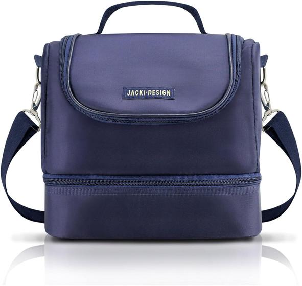 Imagem de  Bolsa Térmica Clássica Azul Com Alça Ajustável Com 2 Compartimentos Fitness