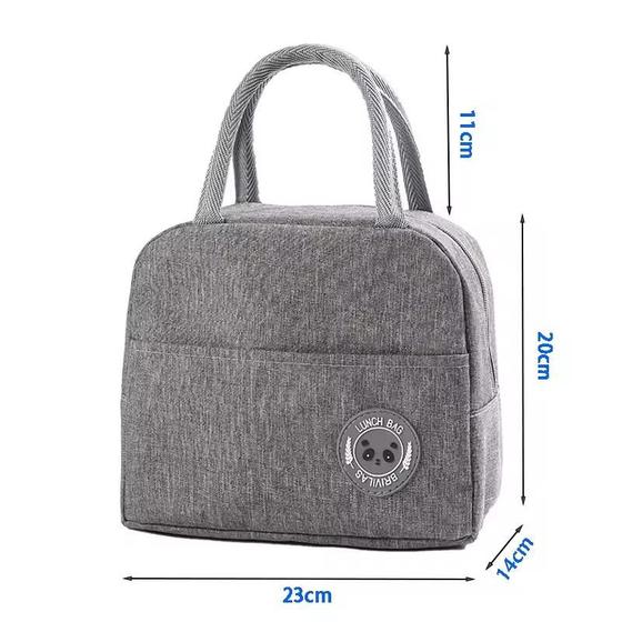 Bolsa Termica com Fechamento em Ziper de Mao Fitness Marmita Viagem Necessaire...