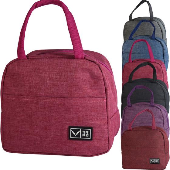 Imagem de Bolsa Térmica Comida Viagem Passeio Média Com Alça E Zíper - Yepp