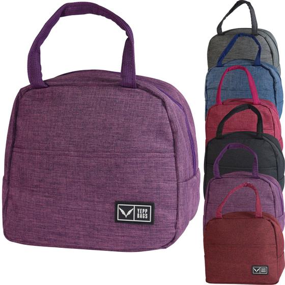 Imagem de Bolsa Térmica Comida Viagem Passeio Média Com Alça E Zíper - Yepp