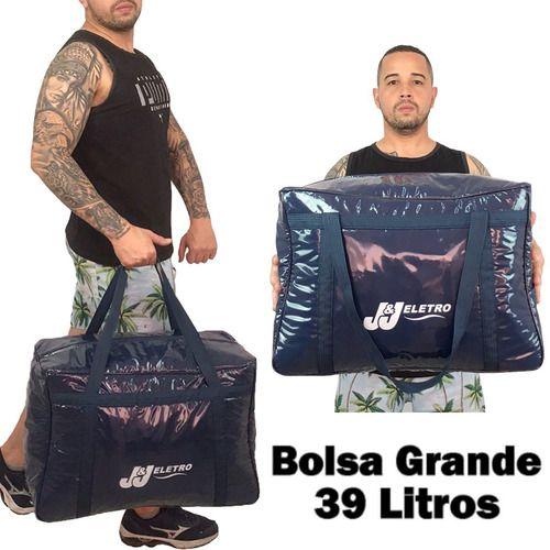 Imagem de Bolsa Térmica Cooler Grande 39 Litros Bebidas Lanche Viagem Praia Pesca