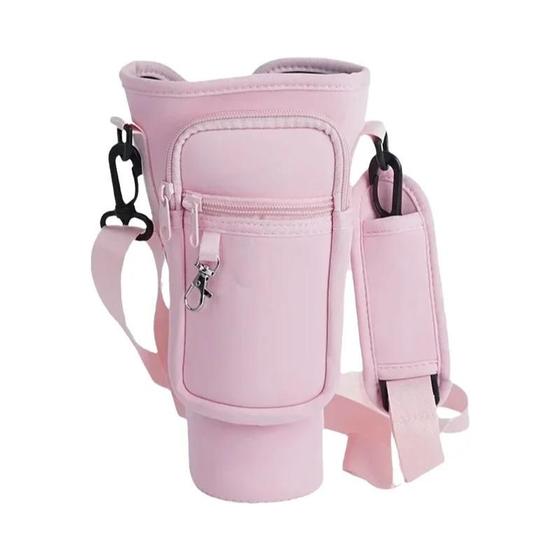 Imagem de Bolsa Térmica Crossbody para Copo de Vácuo - 40 Oz - Com Alça de Ombro