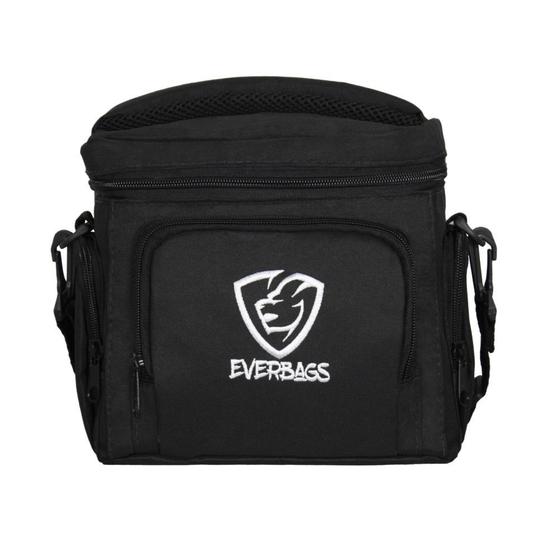 Imagem de Bolsa Térmica Fitness Lancheira Master Everbags Preto Branco