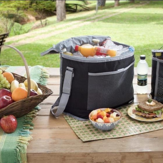 Imagem de Bolsa Térmica Grande 30 litros Cooler Com Costura Reforçada Para Praia Bebida Camping Pesca Lanche