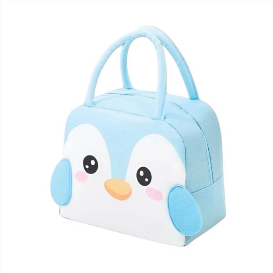 Imagem de Bolsa Térmica Infantil Com Alça Lancheira Escolar Impermeável Animais