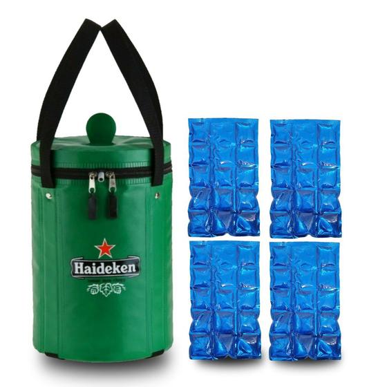 Bolsa Térmica para Barril de Chopp 5 litros+ 4 Cartelas de gelo em gel Menor preço em Bolsa Térmica para Barril de Chopp 5 litros+ 4 Cartelas de gelo em gel