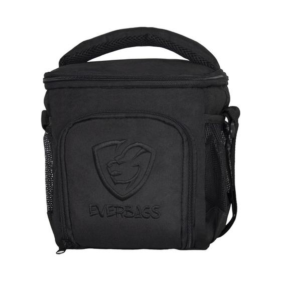Bolsa Térmica Porta Marmita Fitness Lancheira Compacta Black Everbags Menor preço em Bolsa Térmica Porta Marmita Fitness Lancheira Compacta Black Everbags