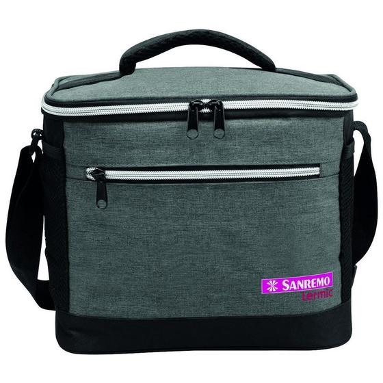 Imagem de Bolsa Térmica Sanremo 8 Lts Cinza Marmita Super Oferta