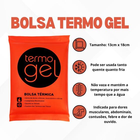 Imagem de Bolsa Térmica Termo Gel Quente Ou Fria Alivio das dores
