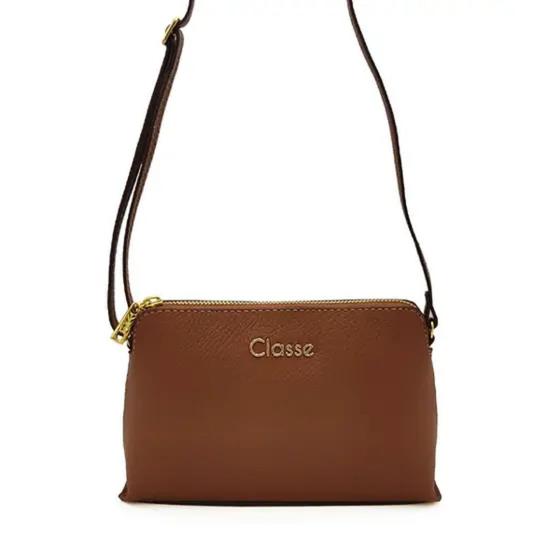 Bolsa Tiracolo Delicada Feminina Classe Couro Clássica Menor preço em Bolsa Tiracolo Delicada Feminina Classe Couro Clássica