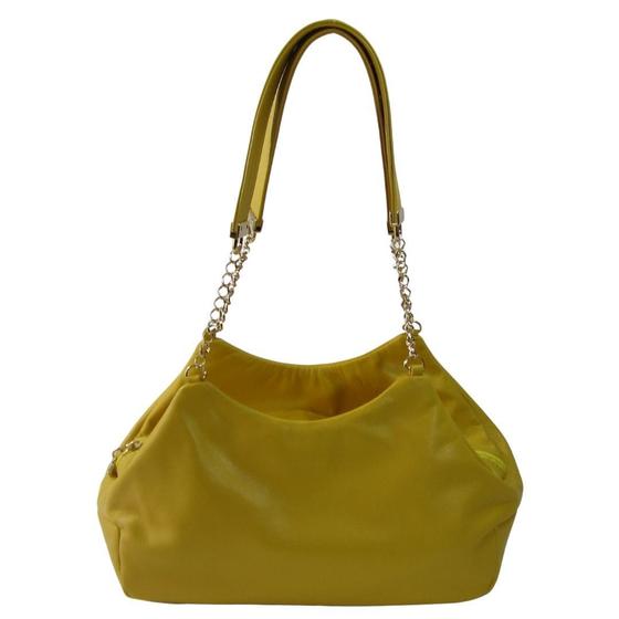 Imagem de Bolsa Tiracolo em Couro amarelo Maria Adna