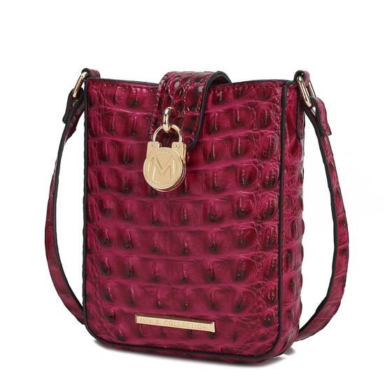 Imagem de Bolsa tiracolo MKF Collection Avery Faux Crocodile Vegan Leat