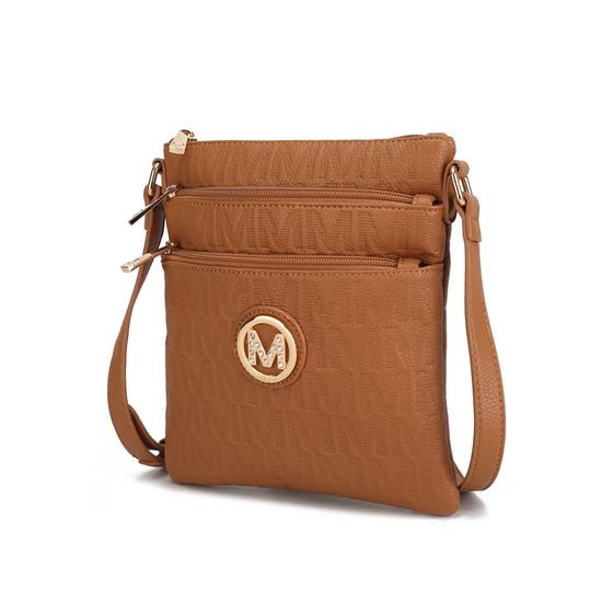 Imagem de Bolsa Tiracolo MKF Collection Lennit - Detalhe em Relevo com Monograma M