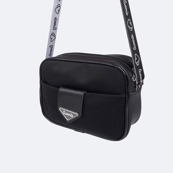 Imagem de Bolsa Tiracolo Tweenie Lona Bolso Frontal Preta 580.234