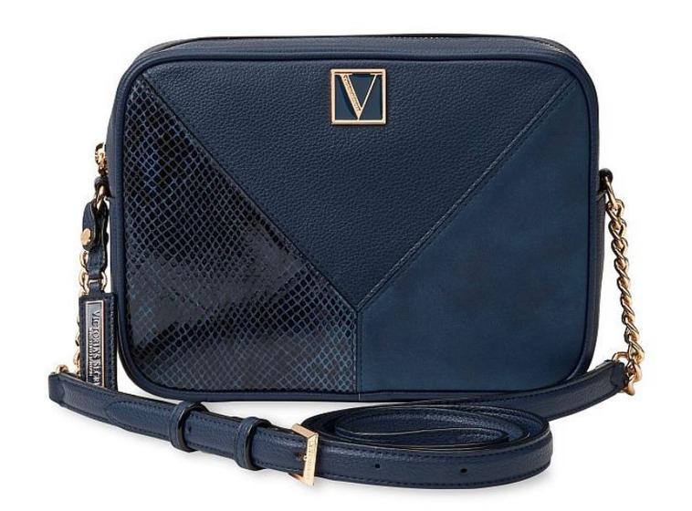 Bolsa Topzip Crossbody Victorias Secret Azul Bolsas Magazine Luiza