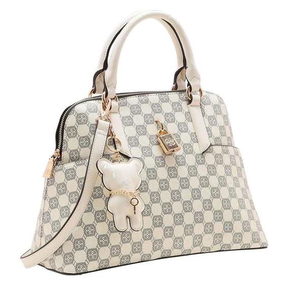 Imagem de Bolsa Tote Feminina Elemento Gráfico Satchel Bege 34.83621 - Chenson