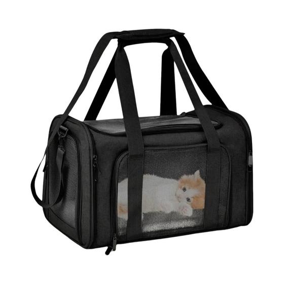 Imagem de Bolsa Transportadora Para Cães Aprovada Pela Companhia Aérea Mochila Lateral Macia Bolsa De Viagem