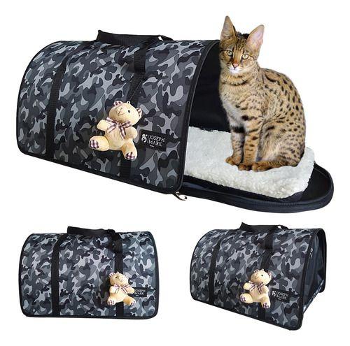 Imagem de Bolsa Transporte Pet Luxo Cães E Gatos Avião Preto rf04-2