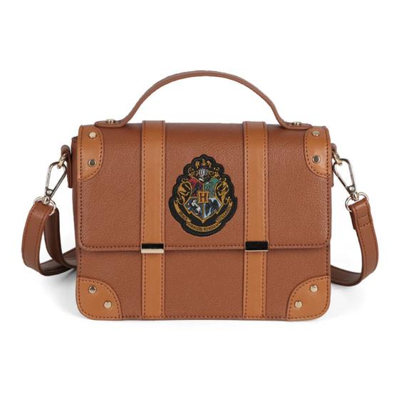 Imagem de Bolsa Transversal Casual Marrom Harry Potter Maleta Luxcel