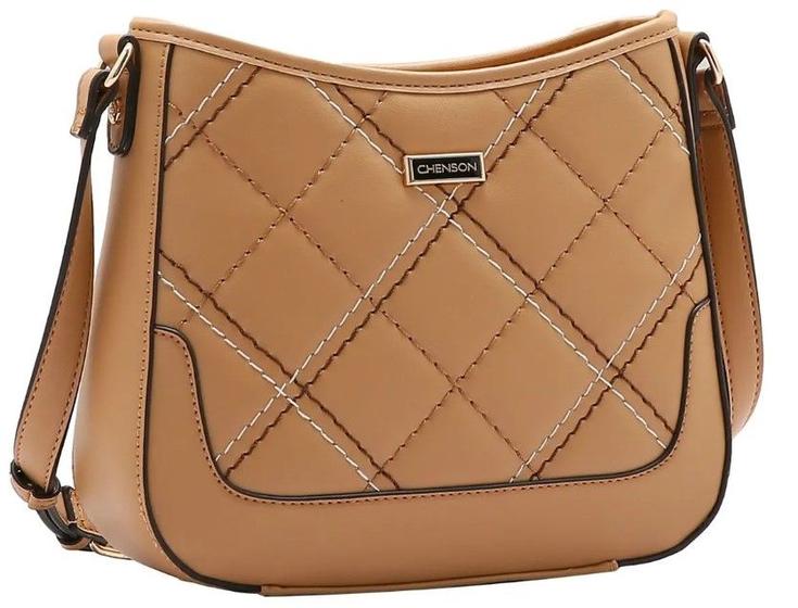 Imagem de Bolsa Transversal Feminina Pesponto Delicado Chenson CG84678
