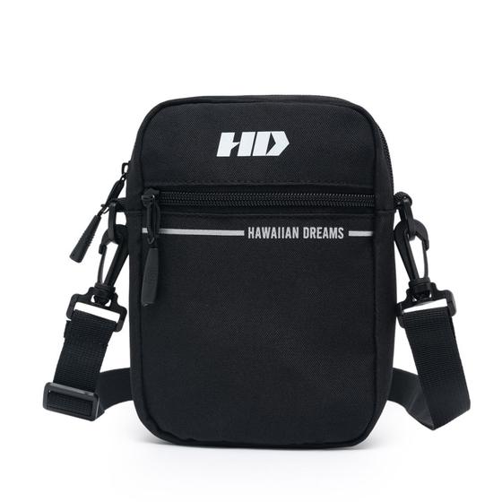 Imagem de Bolsa Transversal Masculina Shoulder Bag Moderna Reforçada Preta