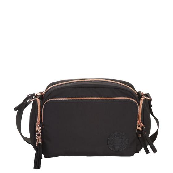 Imagem de Bolsa Transversal Média Paul Frank Glam - Preto