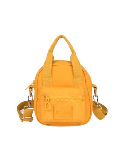 Imagem de Bolsa Transversal Mini Moda Crinkle Up4You Bu78726 - Amarelo