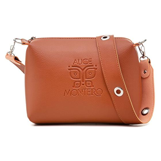 Imagem de Bolsa Transversal Pequena Alice Monteiro com Alça Removivel e Fecho em Ziper