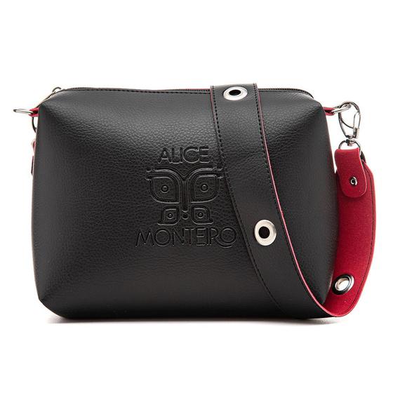 Imagem de Bolsa Transversal Pequena Alice Monteiro com Alça Removivel e Fecho em Ziper