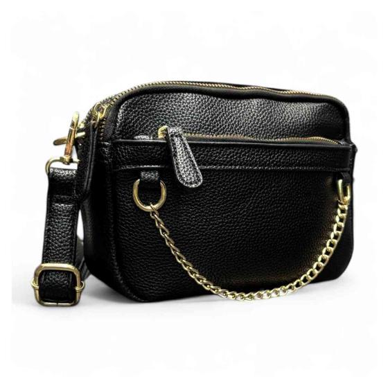 Imagem de Bolsa Transversal Pequena com Detalhe em Corrente Feminino - Luce Douce