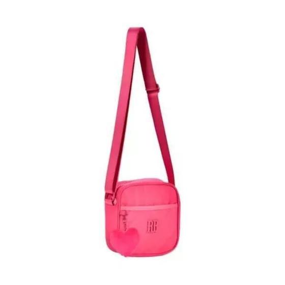 Imagem de Bolsa Transversal Pink Feminina Com Bolso Rebecca Bonbon